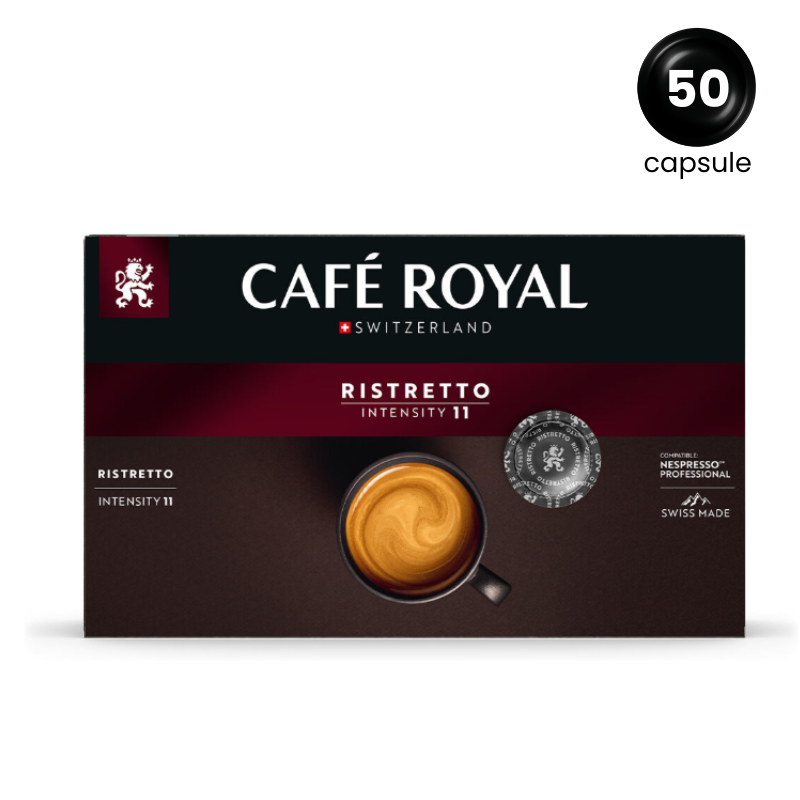 Cafe Royal Espresso Ristretto - Compatibil Nespresso Professional - 50 Capsule | AromaKaffe Cafe Royal Espresso Ristretto - Compatibil Nespresso Professional - 50 Capsule