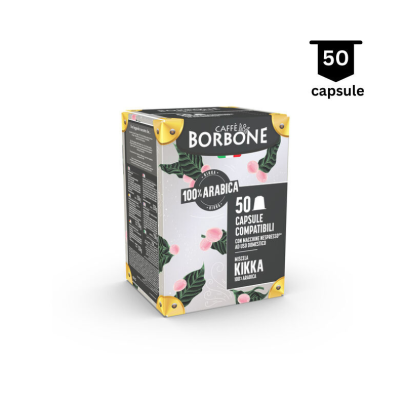 Borbone Kikka 100% Arabica - Compatibil Nespresso-50 Capsule | AromaKaffe