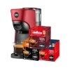 Pachet Espressor Lavazza A Modo Mio Tiny rosu + 3 cutii 54 capsule cafea Lavazza Espresso | AromaKaffe