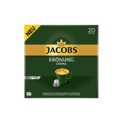 Jacobs Kronung Crema- Compatibil Nespresso - 20 Capsule Aluminiu | AromaKaffe