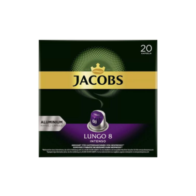 Jacobs Lungo Intenso - Compatibil Nespresso - 20 Capsule Aluminiu | AromaKaffe