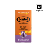 Bristot Lungo Americano – Compatibil Nespresso - 10 Capsule Aluminiu