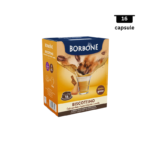 Borbone Caffe Biscottino - Cappuccino și aromă de biscuiți - Compatibil A Modo Mio- 16 Capsule