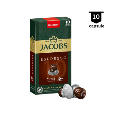 <strong>SUPER PROMO</strong>‼ Jacobs Espresso Intenso (10) – Compatibil Nespresso - 10 Capsule Aluminiu