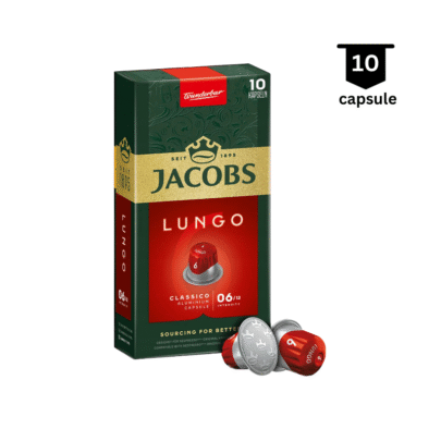 <strong>SUPER PROMO</strong>‼ Jacobs Lungo Classico (6) – Compatibil Nespresso - 10 Capsule Aluminiu
