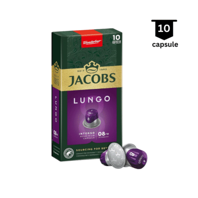 <strong>SUPER PROMO</strong>‼ Jacobs Lungo Intenso (8) – Compatibil Nespresso - 10 Capsule Aluminiu