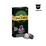 Jacobs Lungo Intenso (8) – Compatibil Nespresso - 10 Capsule Aluminiu