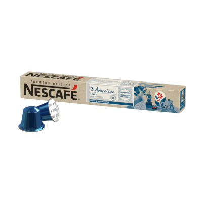 Nescafe Farmers Origins 3 Americas - Compatibil Nespresso - 10 Capsule Aluminiu | AromaKaffe