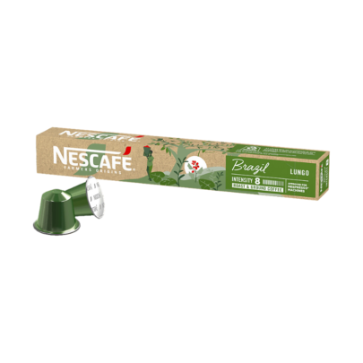 Nescafe Farmers Origins Brazil Lungo - Compatibil Nespresso - 10 Capsule Aluminiu | AromaKaffe