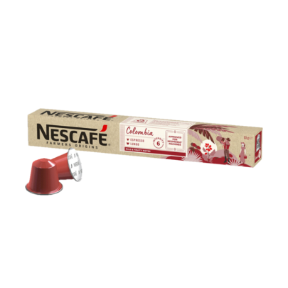 Nescafe Farmers Origins Colombia Decaffeinato - Compatibil Nespresso - 10 Capsule Aluminiu | AromaKaffe