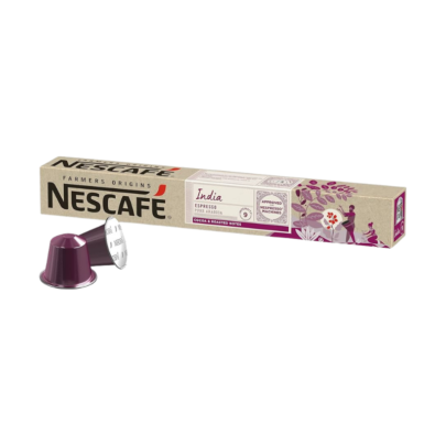 Nescafe Farmers Origins India - Compatibil Nespresso - 10 Capsule Aluminiu | AromaKaffe