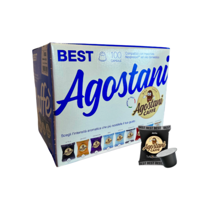 Agostani Caffe Best Attila – Compatibil Nespresso - 100 Capsule | AromaKaffe