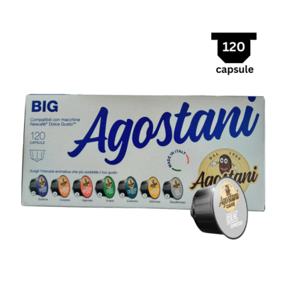 Agostani Caffe Espresso DEK– Compatibil Nescafè Dolce Gusto- 120 Capsule