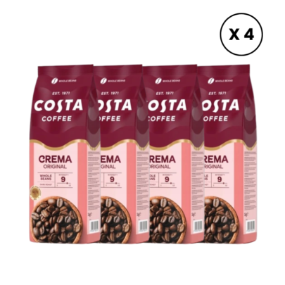 Pachet 4 x 1kg Costa Coffee Caffè Crema Blend, Cafea boabe