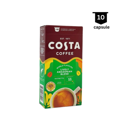 Costa Coffee Lively Amazonian Blend - 10 Capsule Aluminiu Compatibil Nespresso