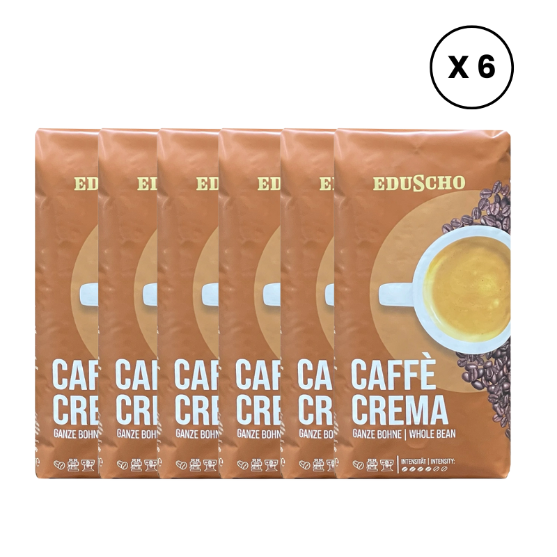 Pachet 6 X Eduscho Caffe Crema, cafea boabe 1kg | AromaKaffe Pachet 6 X Eduscho Caffe Crema, cafea boabe 1kg