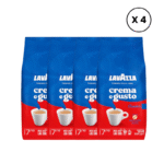 Pachet 4 X Lavazza Crema e Gusto Classico, cafea boabe 1kg