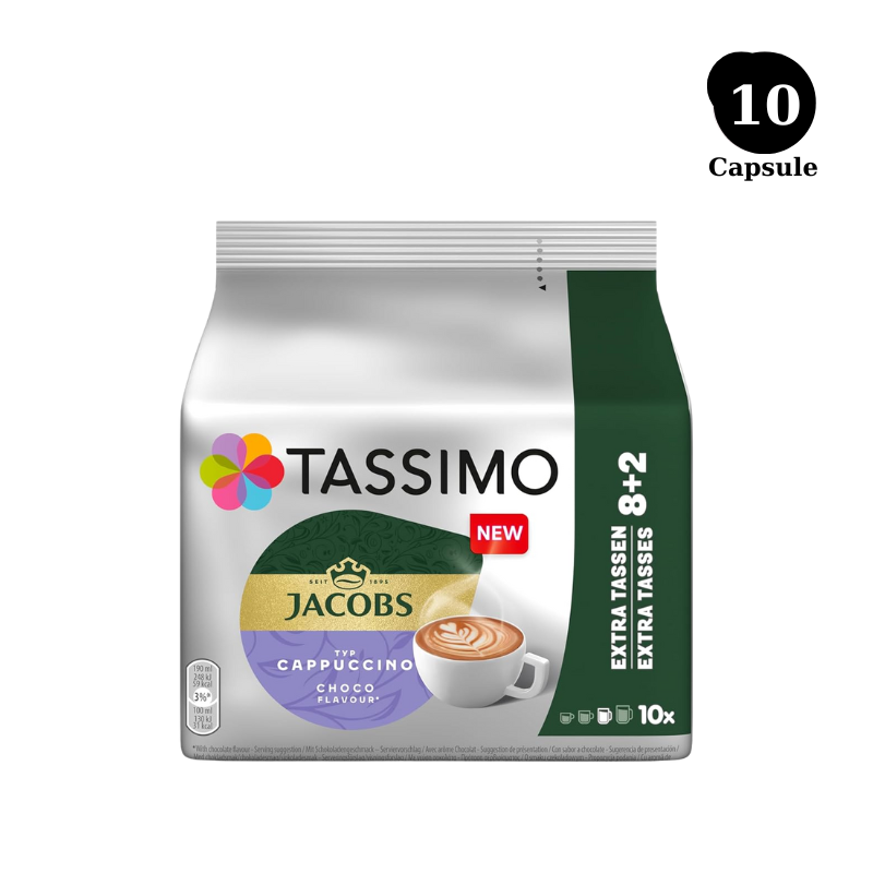 Jacobs Tassimo Cappuccino Choco – 10 Capsule Tassimo | AromaKaffe Jacobs Tassimo Cappuccino Choco – 10 Capsule Tassimo