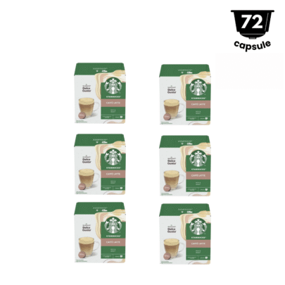 72 capsule Starbucks Caffe Latte By Nescafe Dolce Gusto 6x12 capsule