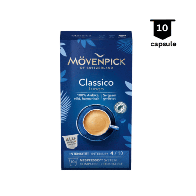 Mövenpick Classico Lungo-Compatibil Nespresso - 10 Capsule Aluminiu