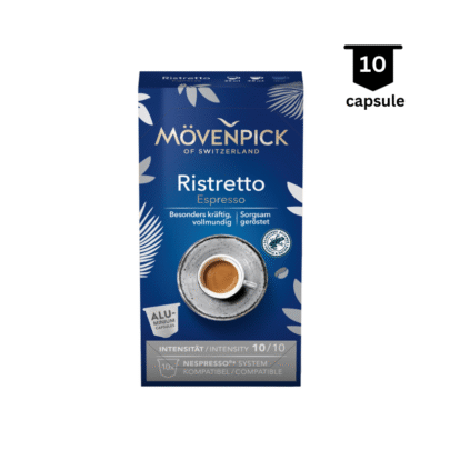 Mövenpick Espresso Ristretto -Compatibil Nespresso - 10 Capsule Aluminiu