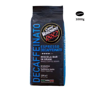 Caffè Vergnano 1882 Espresso Decaffeinato - Cafea Boabe 1kg