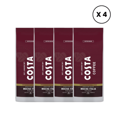 Pachet 4 X Costa Coffee Signature Mocha Italia Dark, cafea boabe 1kg