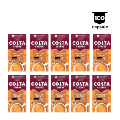 <strong>BLACK FRIDAY</strong>‼ Costa Coffee Espresso Signature Blend - Compatibil Nespresso – 100 Capsule Aluminiu