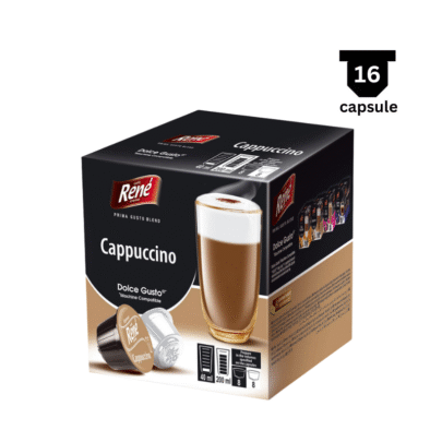 Café René Cappuccino - Compatibil Dolce Gusto- 16 Capsule (8+8)