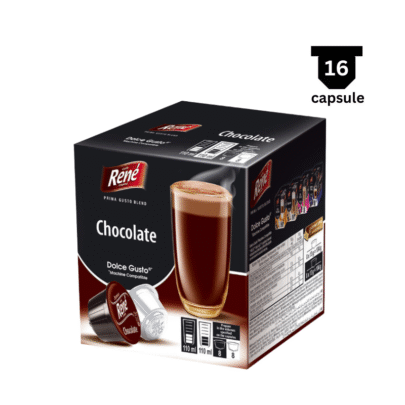 Café René Ciocolata Calda - Compatibil Dolce Gusto- 16 Capsule (8+8)