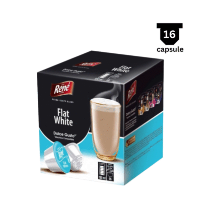Café René Flat White- Compatibil Dolce Gusto- 16 Capsule