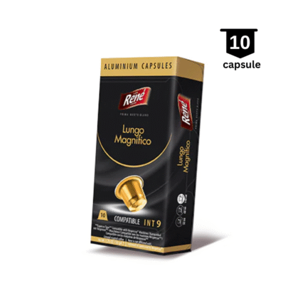 Café René Lungo Magnifico- Compatibil Nespresso - 10 Capsule Aluminiu