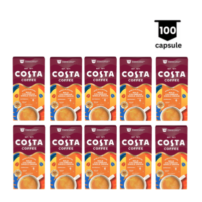 <strong>BLACK FRIDAY</strong>‼ Costa Coffee Espresso Colombian Roast- Compatibil Nespresso – 100 Capsule Aluminiu