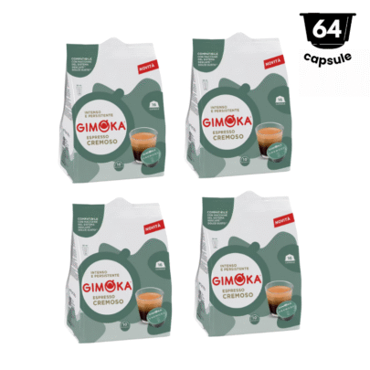 64 Capsule Gimoka Espresso Cremoso-compatibil Dolce Gusto, 4x16 capsule