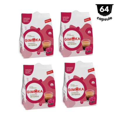 64 Capsule Gimoka Espresso Intenso -compatibil Dolce Gusto, 4x16 capsule