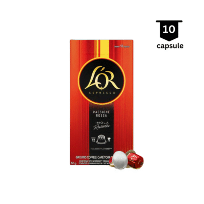 <strong>SUPER PROMO</strong>‼ L’OR Passione Rossa Imola Ristretto – Compatibil Nespresso- 10 Capsule Aluminiu