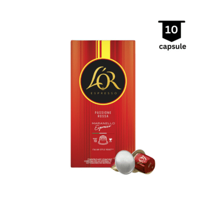 <strong>SUPER PROMO</strong>‼ L’OR Passione Rossa Maranello Espresso – Compatibil Nespresso- 10 Capsule Aluminiu