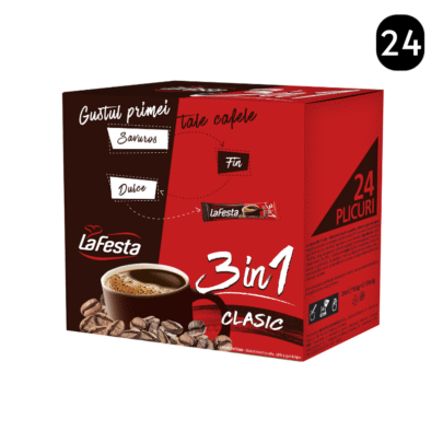 LA FESTA Cafea Instant 3 in 1 Clasic- 24 Plicuri