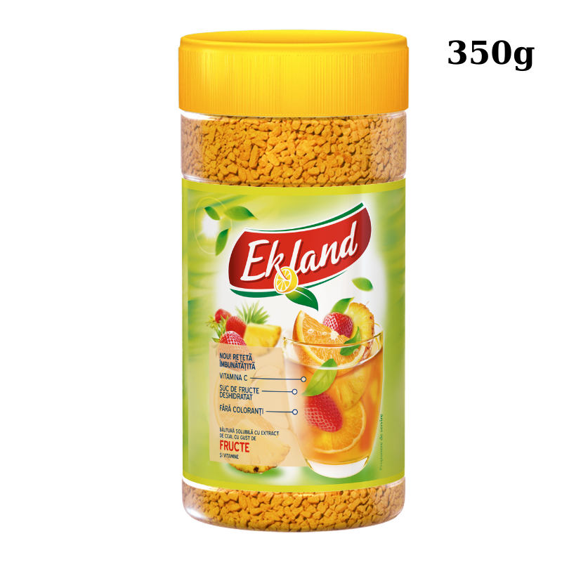 EKOLAND Ceai instant granulat cu aromă de Fructe și vitamine 350g | AromaKaffe EKOLAND Ceai instant granulat cu aromă de Fructe și vitamine 350g