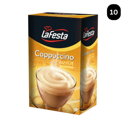 LA FESTA Cappuccino Vanilie, băutură instant - 10 Plicuri