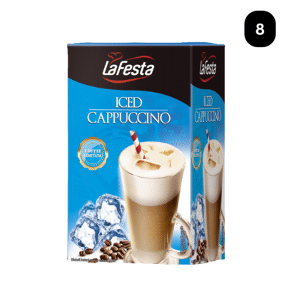 LA FESTA Iced Cappuccino, băutură instant - 8 Plicuri