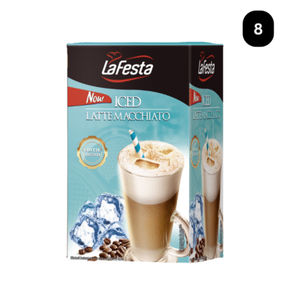 LA FESTA Iced Latte Macchiato, băutură instant - 8 Plicuri
