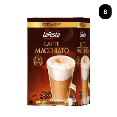 LA FESTA Cappuccino Extra Size Latte Macchiato, băutură instant - 8 Plicuri