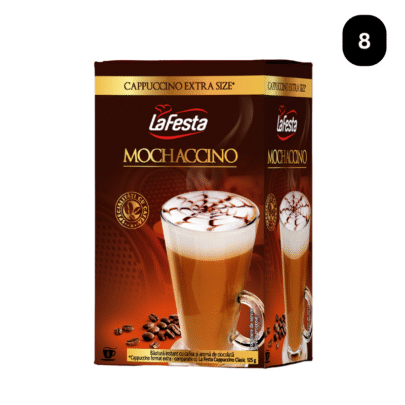 LA FESTA Cappuccino Extra Size Mochaccino, băutură instant - 8 Plicuri