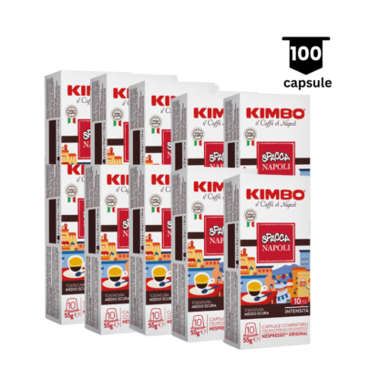 Alternative view of 100 Capsule Kimbo Espresso Napoli, 10x10 Capsule, Compatibil Nespresso