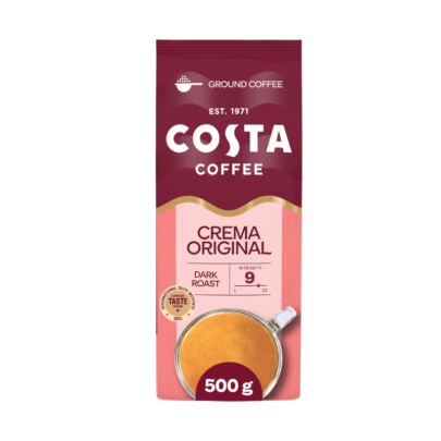 Costa Coffee Caffè Crema Blend Dark Roast, Cafea Măcinată - 500g