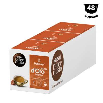 48 Capsule Dallmayr Crema D’Oro Intensa - Compatibil Nescafe Dolce Gusto - 3x16 Capsule