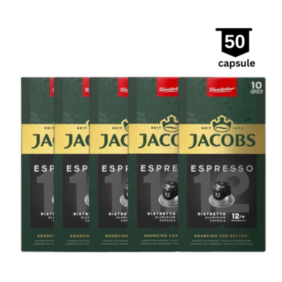 <strong>SUPER PROMO</strong>‼  Jacobs Espresso Ristretto (12) – Compatibil Nespresso – 50 Capsule Aluminiu