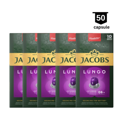 <strong>SUPER PROMO</strong>‼  Jacobs Lungo Intenso (8) – Compatibil Nespresso – 50 Capsule Aluminiu