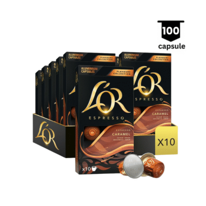 L’OR Espresso Caramel – Compatibil Nespresso- 100 Capsule Aluminiu
